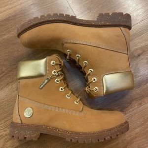 ISO Timberland Wheat and Gold Boots